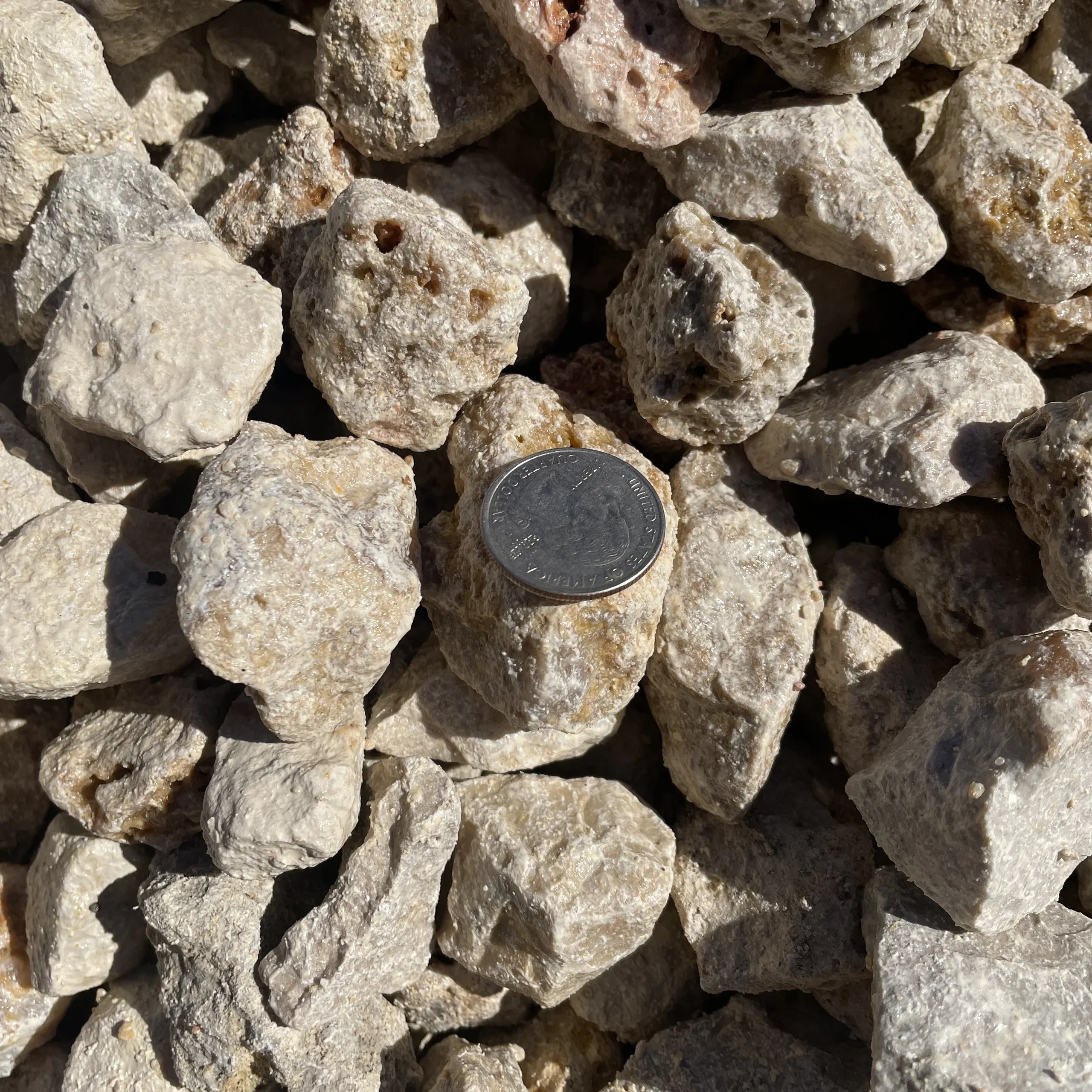 1.5" Limestone Gravel for Sale and Delivery for Texas