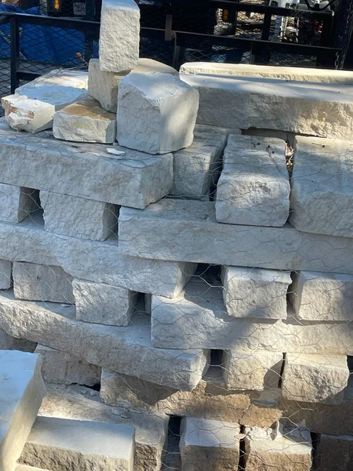 White Limestone Chop Blocks for sale in Pflugerville | Hardscapes for sale in Pflugerville